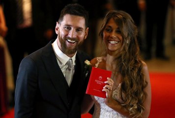 Lionel Messi marries childhood sweetheart in Argentina