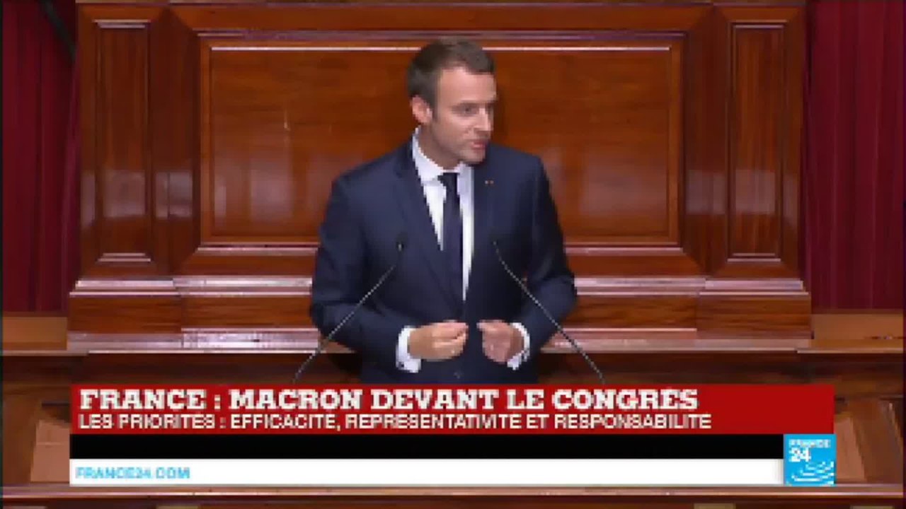 Emmanuel Macron devant le Congrès : "La France n'est pas un pays qui se réforme, c'est faux"