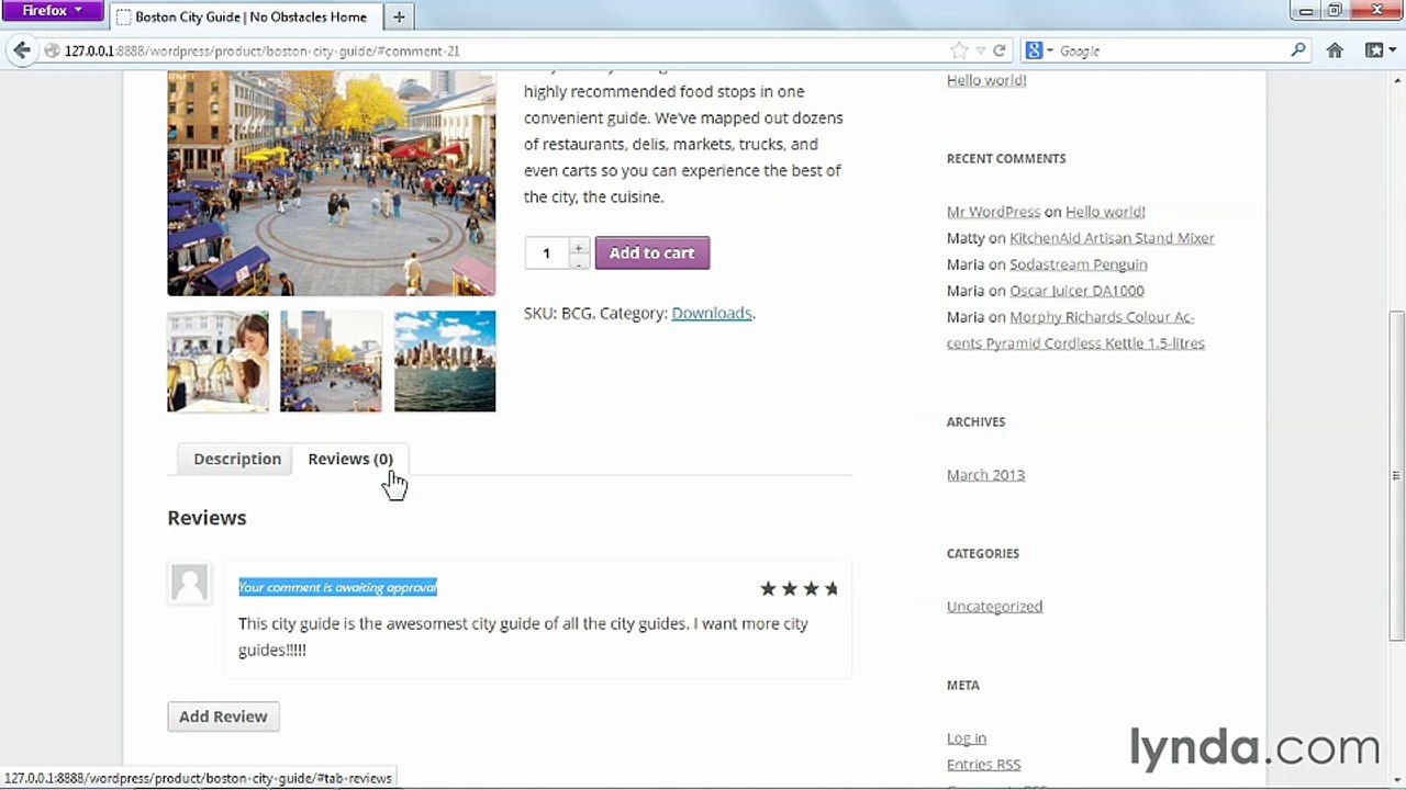 Managing Reviews of your products from your ecommerce website