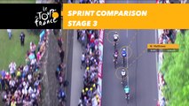 Sprint comparison / comparaison - Étape 3 / Stage 3 - Tour de France 2017