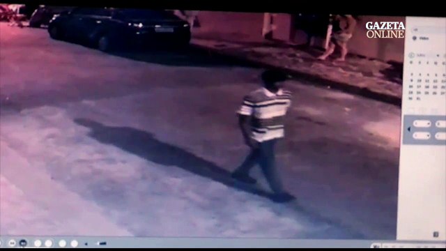 Câmeras de segurança registram assalto em cariacica