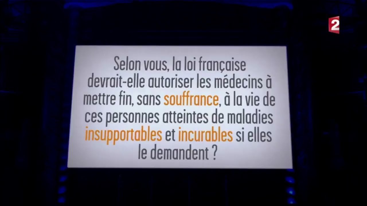 Sondage biaisé de Jean-Luc Romero sur l'Euthanasie (F2, 13/04/17, 22h)
