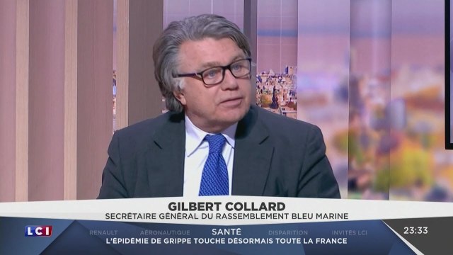 Interview de Gilbert Collard (FN) : Marine,Hollande,chômage,attentats (LCI, 27/12/16, 19h30)