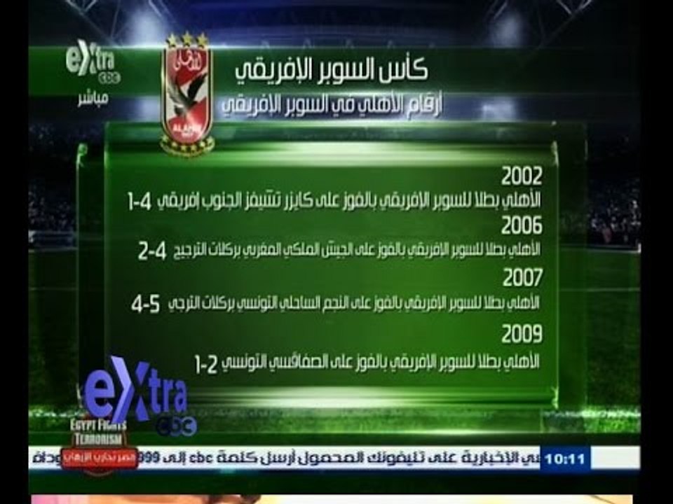 #غرفة_الأخبار | ‎‎‎‎‎‎‎‎‎‎‎الأهلي يواجه وفاق سطيف اليوم في السوبر الإفريقي
