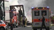 Al menos 18 muertos al chocar e incendiarse autobús de jubilados en Alemania
