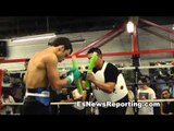 julio cesar chavez jr on point in boxing workout - EsNews Boxing