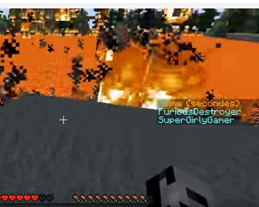 Minecraft map is a blazing fire