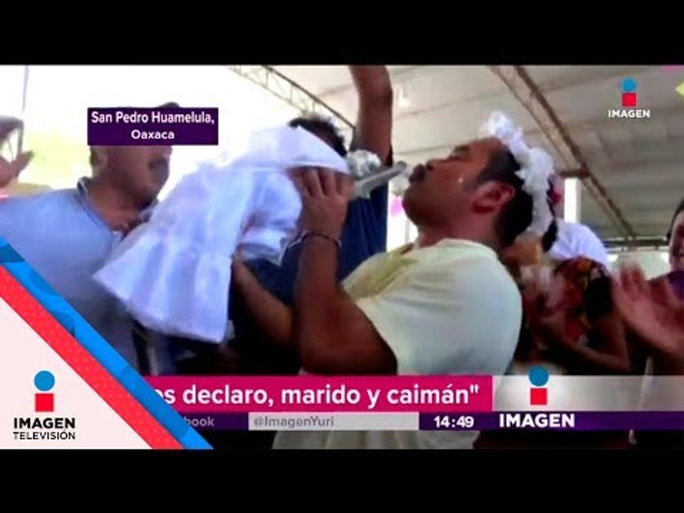 Alcalde mexicano SE CASA CON UN CAIMÁN | Noticias con Yurira Sierra