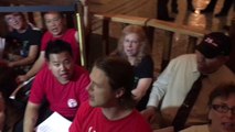 Healthcare Protesters Rally At Assembly Speaker's Office For Single-Payer Bill