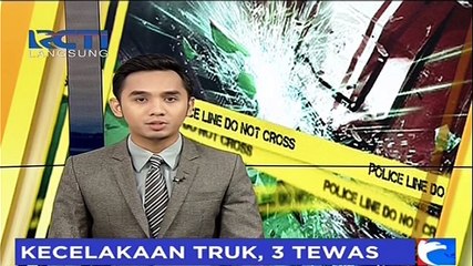 Supir Ugal-Ugalan, Sebuah Truk Tubruk Sepeda Motor dan Bis di Pemalang Jawa Tengah