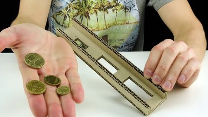 ev yapımı  kartondan bozuk para ayırma kutusu nasıl yapılır