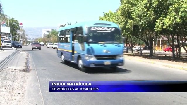 Inicia matricula de vehículos automotores