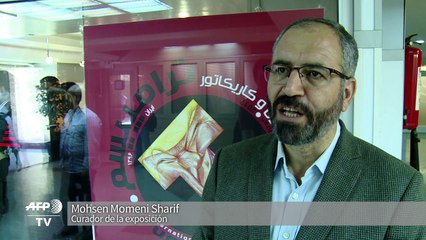 Irán abre exposición de caricaturas de Donald Trump