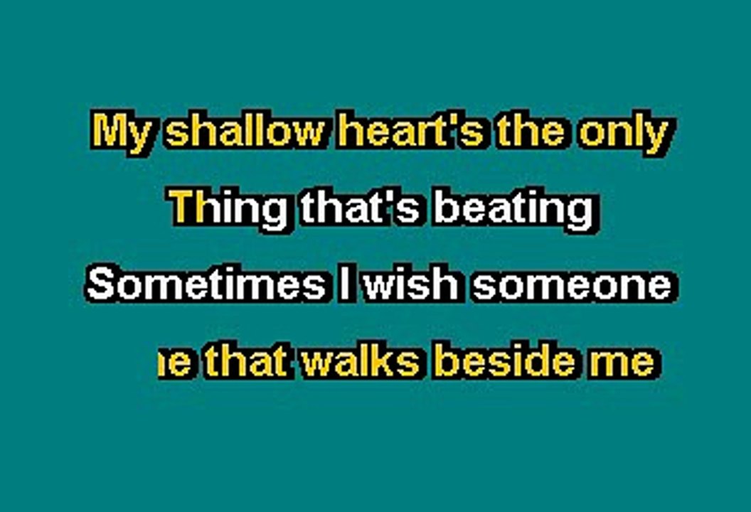 BOULEVARD OF BROKEN DREAMS - GREEN DAY (KARAOKE)