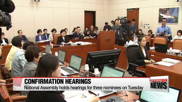 National Assembly holds hearings for three nominees on Tuesday
