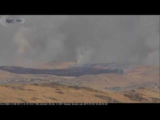 Nevada Wildfire Churns Out Plumes of Smoke