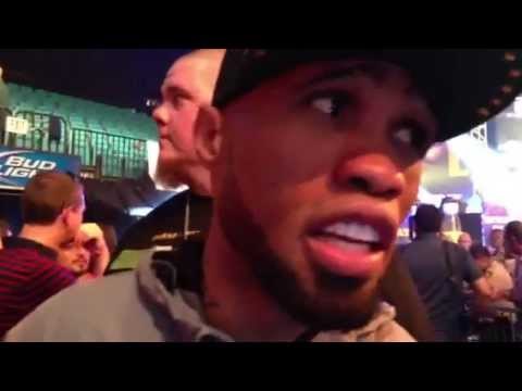 TMT Boxing star Ishe smith andrew tabiti after the mayweather vs canelo weigh in