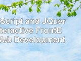 Read  JavaScript and JQuery Interactive FrontEnd Web Development  free book 4f91aeff