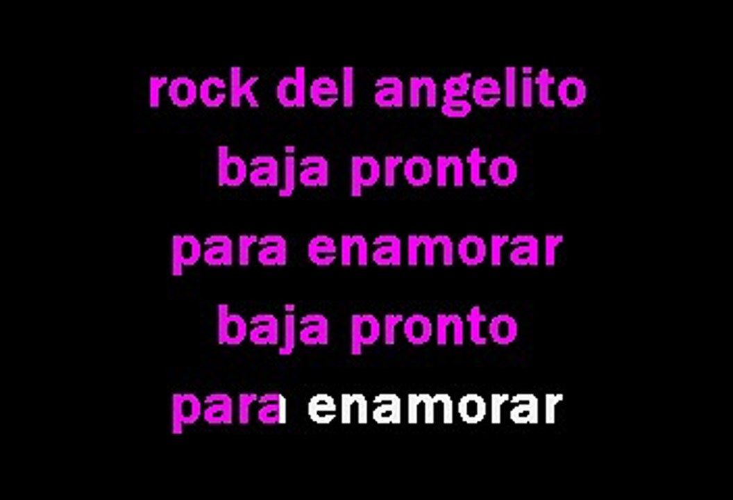 Los Rebeldes del Rock - Rock del angelito (Karaoke)