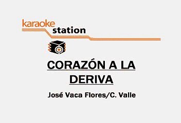Lucero - Corazon a la deriva (Karaoke)