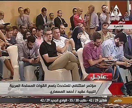 العقيد أحمد المسمارى: 60 ألف تعداد الجيش الليبى الوطنى الآن