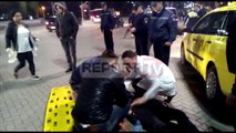 Report TV - Pamje të rënda/ Taksia përplas biçikletën, plagoset një person