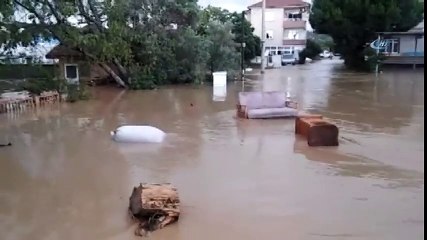 Yalova'da Şiddetli Yağış Sele Neden Oldu