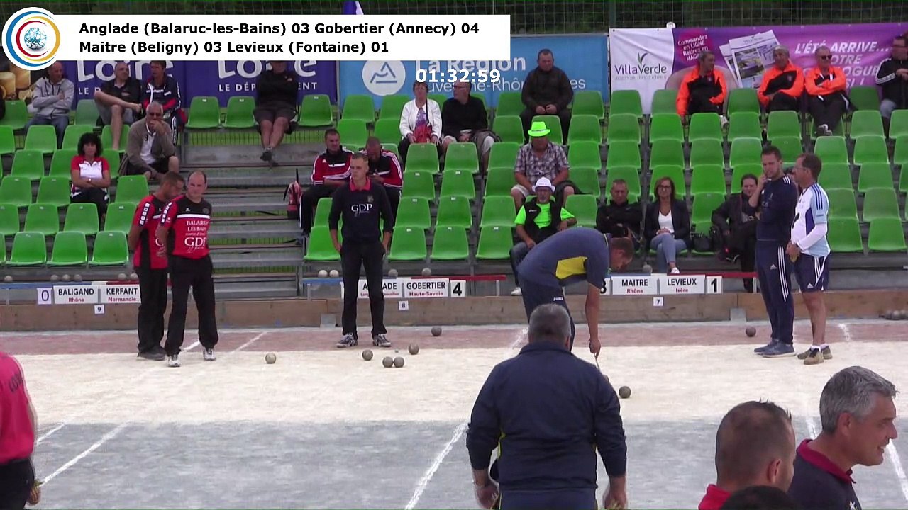 Secondes parties de poules M1, Sport Boules, France Doubles, Feurs 2017