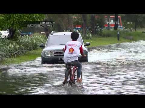 Diguyur hujan sejumlah ruas jalan di Jakarta Utara tergenang air - NET17