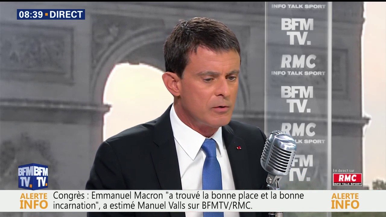 Manuel Valls: "Emmanuel Macron a trouvé la bonne place et la bonne incarnation"
