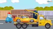 Cars for kids - The Yellow Tow Truck - Car Videos CV - Power Wheels PW