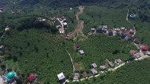 Trabzon'da Heyelanın Boyutu Havadan Böyle Görüntülendi
