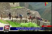 Cusco: prohíben hacer recorrido de Machu Picchu sin guía turístico