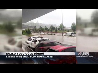 Kozlu-Zonguldak yolu göle döndü