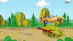 Real Trucks - Crane w Truck & Excavator +1 Hour Kids Cartoons with Construction Vehicles