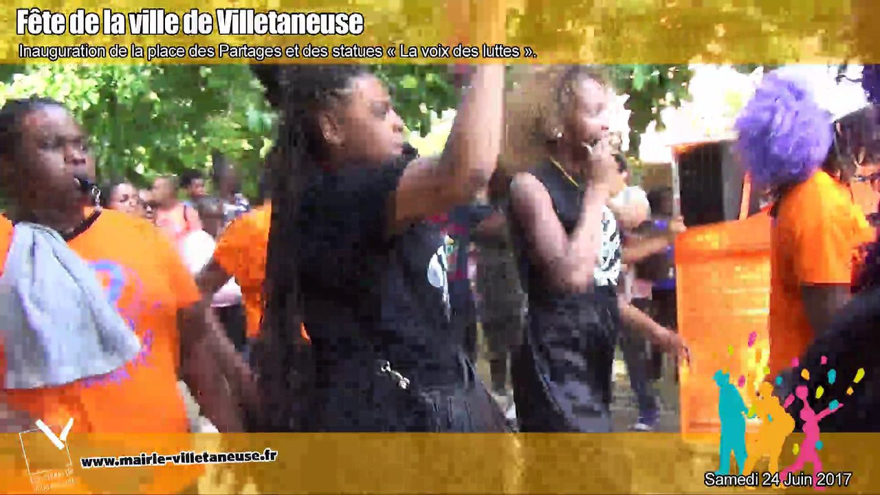 Inauguration de la place des Partages et des statues "La voix des luttes"