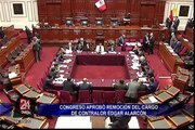Reacciones en el Congreso tras remoción de Edgar Alarcón