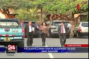 Caso Ecoteva: fiscales allanan casa de Alejandro Toledo en Surco