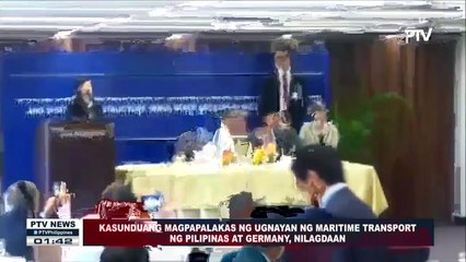 Kasunduang magpapalakas ng ugnayan ng Maritime Transport ng PH-Germany, nilagdaan