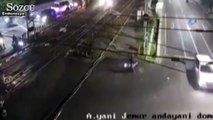 Tren anne ve çocuğuna çarptı