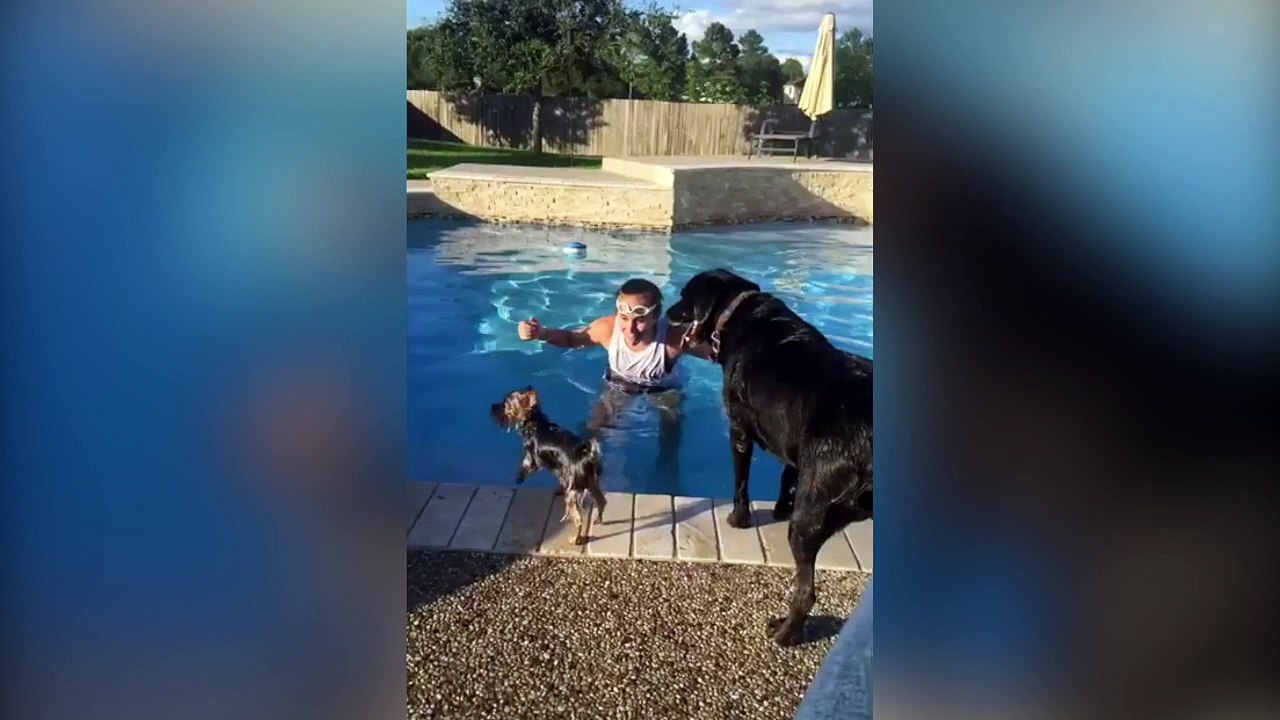 Quand tu montes sur ton pote pour pas te mouiller !