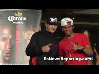 mayweather vs canelo grand arrival at the mgm tmt stars - EsNews Boxing