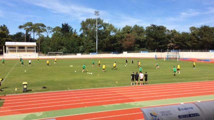 Les joueurs du Sco d'Angers préparent leur début de saison
