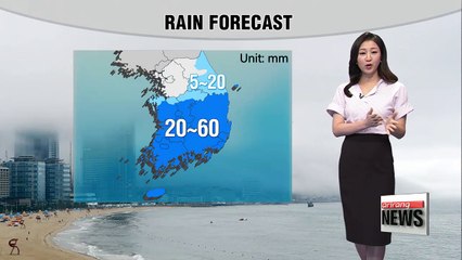 Monsoonal front moving away from the central region