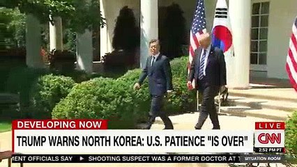 Trump warns North Korea: US patience is over