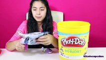 GIANT PLAY DOH BUCKET with Toys mlp lalaloopsy frozen peppa pig|B2cutecupcakes HD