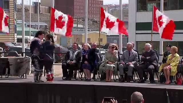 Prince Charles laughs at Inuit throat singing in Canada