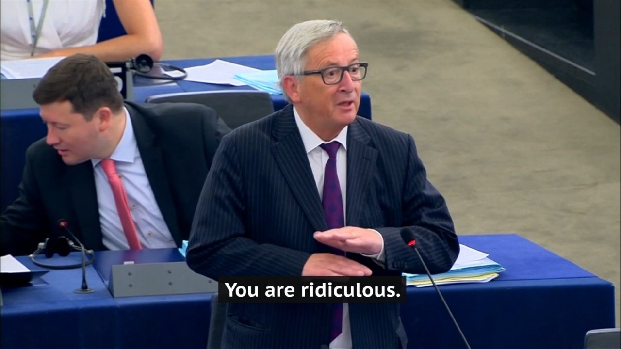 Jean-Claude Juncker calls European Parliament 'ridiculous' after small number of MEPs attend debate