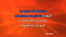 Georges Brassens - La cane de Jeanne KARAOKE / INSTRUMENTAL