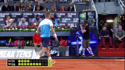 Grigor Dimitrov vs. Daniel Evans [14-12] Tie Break Tens Madrid (QF) 04.05.2017.